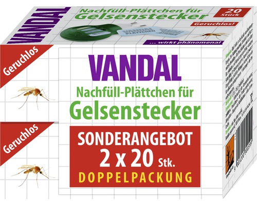 Nachfüll-Plättchen für Gelsenstecker VANDAL, 40 Stk