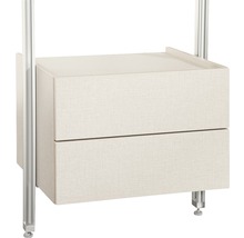 Schrankelement mit zwei Schubladen für Regalsystem
