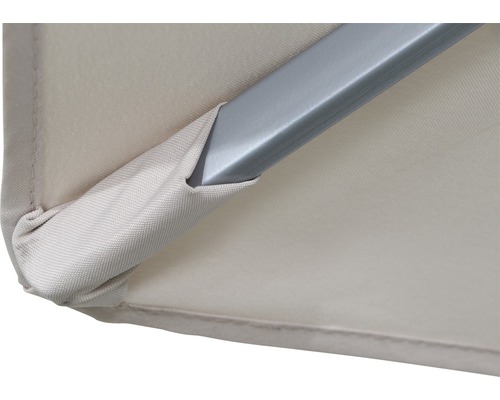 Detailansicht des Sonnenschirms mit Gestell