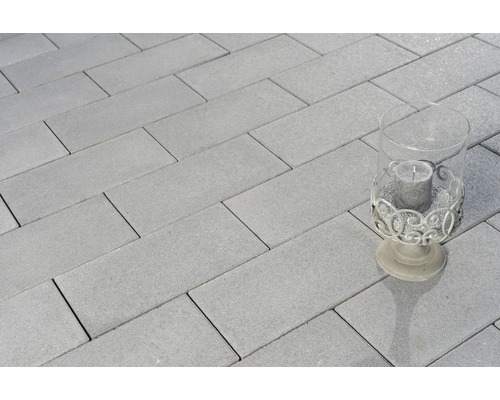 FLAIRSTONE Pflasterstein Rechteckpflaster New York quarz mit Glimmer 40 cm x 20 cm x 8 cm