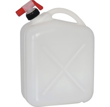 Wasserkanister Geli Kunststoff 10 Liter mit Auslaufhahn weiß-thumb-0