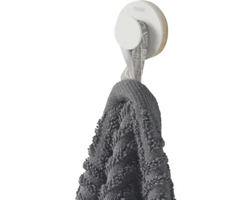 Tiger Logo Handtuchhaken mit aufgehängtem Handtuch