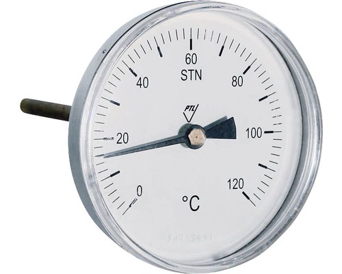 Thermometer 1/2" 0-120° 63x45 mm