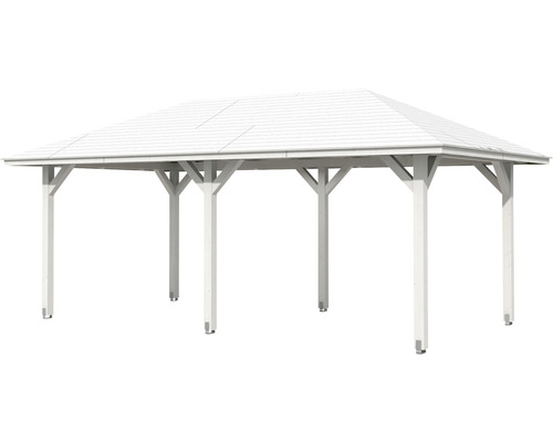 Pavillon mit Dach aus Holz