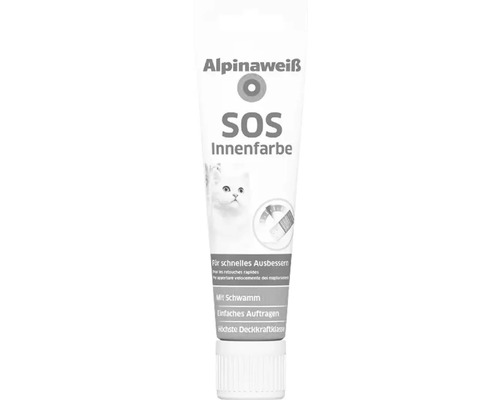 Alpinaweiß SOS Innenfarbe Tube für schnelle Ausbesserungen