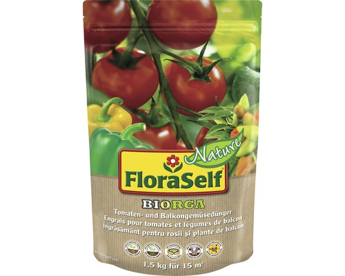 FloraSelf Tomaten- und Balkongemüsedünger im 1,5 kg Beutel