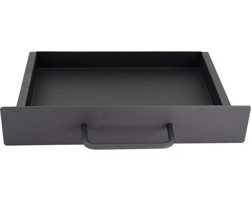 Schwarze Schublade mit Griff zur Aufbewahrung