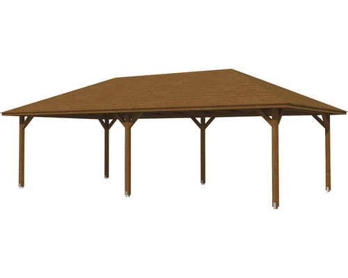 Holzpavillon mit Dach