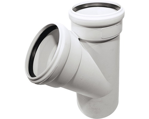 SKOLANsafe®EA Abzweig 45° DN 110/110 mm Abwasserrohr Y-Stück für Sanitärinstallationen