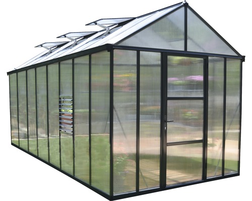 Gewächshaus mit Tür und Fenster zur Pflanzenzucht