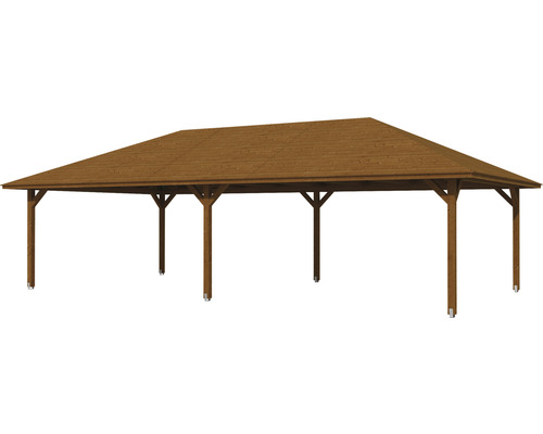 Holzpavillon mit Satteldach für den Garten