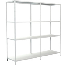 Steck-Grundregal und Anbauregal weiß 1800x1800x500 mm, 8 Böden, Set-thumb-0 Steck-Grundregal und Anbauregal weiß 1800x1800x500 mm, 8 Böden, Set-thumb-0