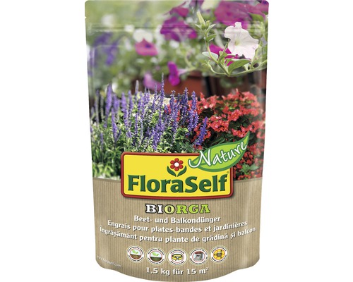 Beetpflanzendünger & Balkonpflanzendünger FloraSelf Nature BIORGA 1,5 kg