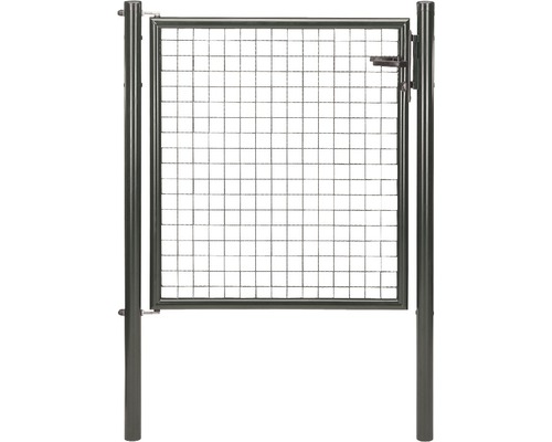Wellengittertor einzeln 125x125 cm anthrazit