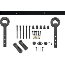 Schiebetürsystem Intersteel 200 cm Modern schwarz