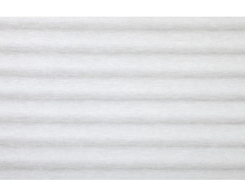 Nahaufnahme einer weißen Plisseejalousie