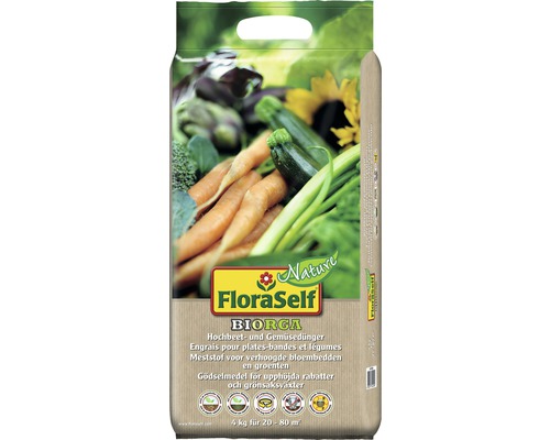 Gemüse- & Hochbeetdünger FloraSelf Nature BIORGA vegan 4 kg