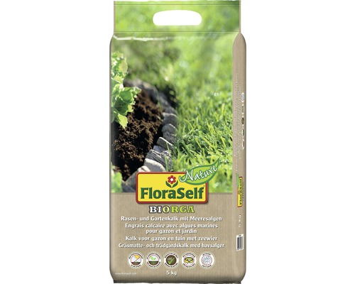 Rasenkalk und Gartenkalk FloraSelf Nature BIORGA 5 kg