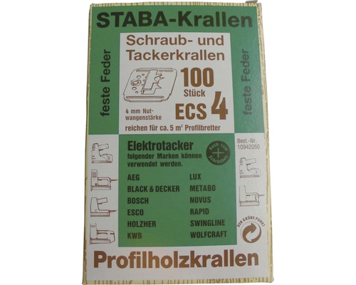 STABA Krallenpackung mit Schraub- und Tackerkrallen