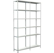 Steck-Grundregal und Anbauregal Schulte 1400x2300x350 mm, 12 Böden, Set, weiß-thumb-0 Steck-Grundregal und Anbauregal Schulte 1400x2300x350 mm, 12 Böden, Set, weiß-thumb-0
