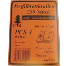 Profilbrettkrallen, 250 Stück, für circa 10 Quadratmeter
