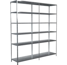 Steck-Grundregal und Anbauregal Schulte 2000x2300x500 mm, 12 Böden, Set, verzinkt-thumb-0 Steck-Grundregal und Anbauregal Schulte 2000x2300x500 mm, 12 Böden, Set, verzinkt-thumb-0