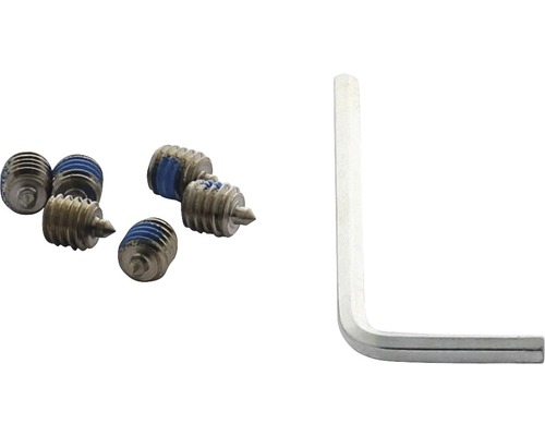 Innensechskantschrauben M6x8 mm zur Montage für Türdrücker mit Innensechskant 6 Stück Madenschrauben Set mit Innensechskantschlüssel