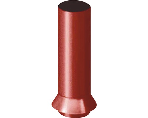 PRECIT Kanalisationsanschluss für Fallrohr Stahl rund Oxidrot RAL 3009 NW 87 mm 400 mm