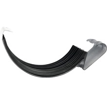 Dachrinnenhalter aus Metall mit schwarzer Gummidichtung