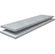 Zwei Regalböden aus Metall