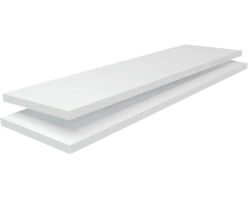 Regalboden Schulte 1200x35x350 mm, 2er-Pack, Stecksystem, weiß