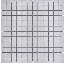 Quadratische weiße Mosaikfliese