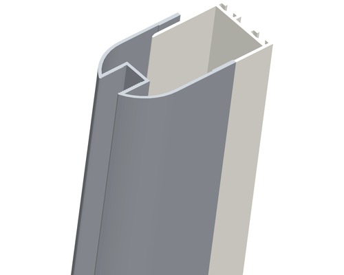 Wandbefestigungsprofil Sanotechnik für Glaswände 1,5-3 cm chromoptik