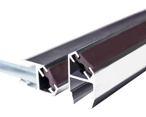 Magentprofil Sanotechnik D5000 für Ecklösungen 4-8 mm chromoptik Dichtungsprofile für Fenster und Türen aus Aluminium und Gummi