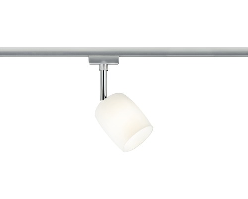 Schienensystemstrahler mit Glas Lampenschirm