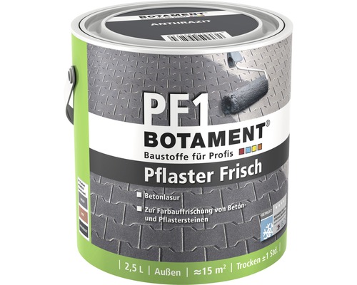 Botament Pflaster Frisch Anthrazit 2,5 Liter Dose für Aussen