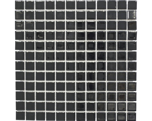 Keramikmosaik Quadrat CG 144 30,0x30,0 cm schwarz