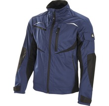 Blaue Arbeitsjacke mit mehreren Taschen und Reißverschluss