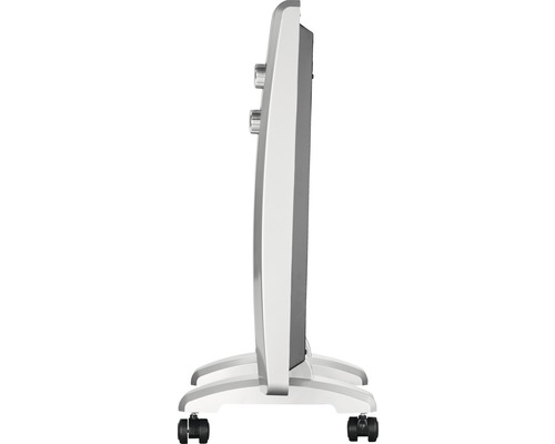 Mobiles Heizgerät mit Rollen und Drehreglern