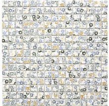 Mosaikfliese mit Blumenmuster