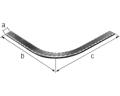 Metallverbinder mit Maßangaben