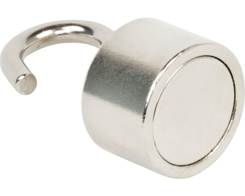 Metallischer Magnet mit Haken zur Befestigung