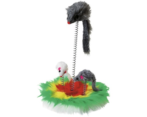 Katzenspielzeug MOUSE SWING Fellmaus auf Feder Katzenspielzeug MOUSE SWING Fellmaus auf Feder