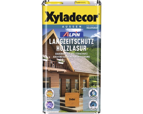 Xyladecor Langzeitschutz Holzlasur für den Außenbereich im Kanister
