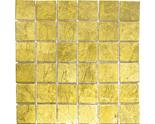 Glasmosaik Crystal Quadrat CM 4GO20 30,0x30,0 cm gold Mosaikfliesen aus Glas