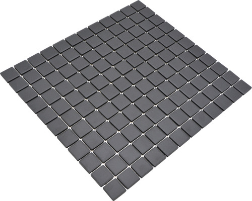 Keramikmosaik Quadrat CU 020 32,7x30,2 cm schwarz