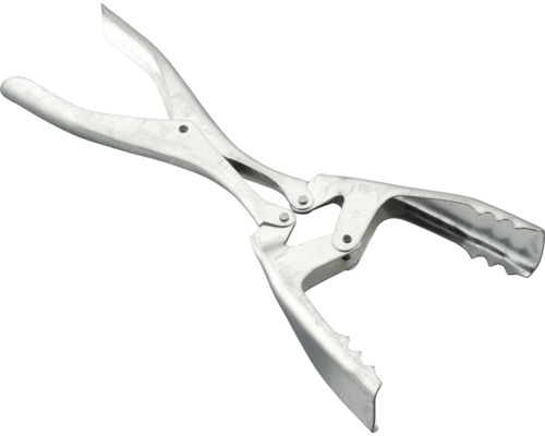Brikettzange Bertrams mit Gelenk silber Brikettzange Bertrams mit Gelenk silber
