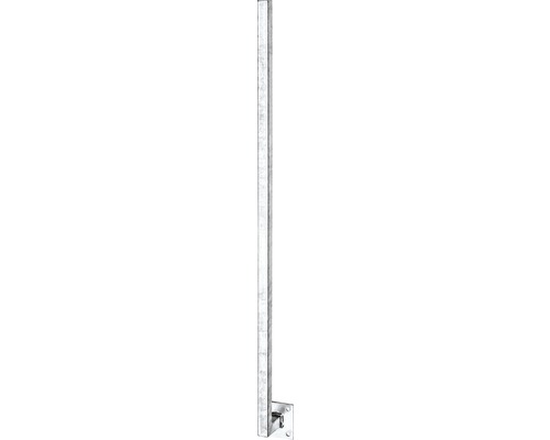 Universalpfosten zum Aufschrauben verzinkt 1150 mm, mit Abstand 70 mm Aluminium Eckprofil