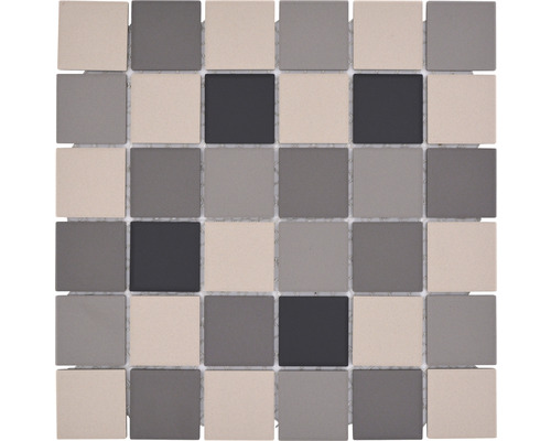 Keramikmosaik Quadrat CU 213 29,1x29,1 cm grau beige