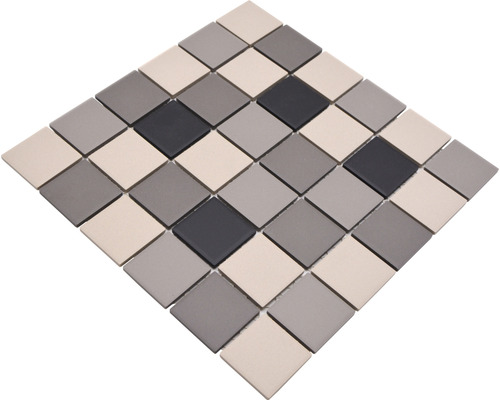 Mosaikfliese aus Keramik mit quadratischen Steinen